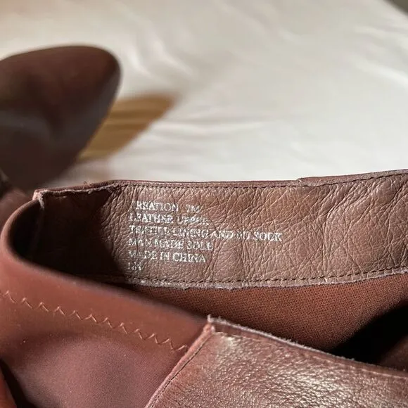 Steve Madden Creation Over the Knee Riding Boots Brown Leather Women's 7