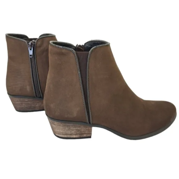 Steve‎ Madden Women's Brown Suede Leather Ankle Boots Size 7.5 M