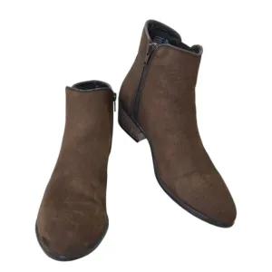Steve‎ Madden Women's Brown Suede Leather Ankle Boots Size 7.5 M
