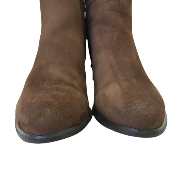 Steve‎ Madden Women's Brown Suede Leather Ankle Boots Size 7.5 M