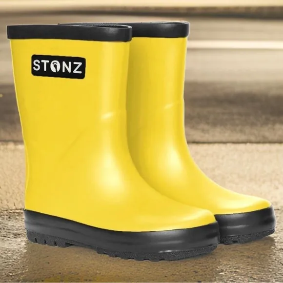 STONZ • Kids Yellow Rain Boots Puddle Jumpers