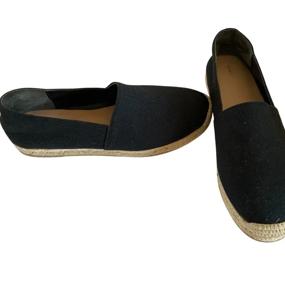 Stuart Weitzman Black Mykonos Espadrilles Sz 6.5