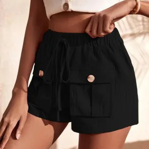 Stylish Strides Cargo Shorts - Black