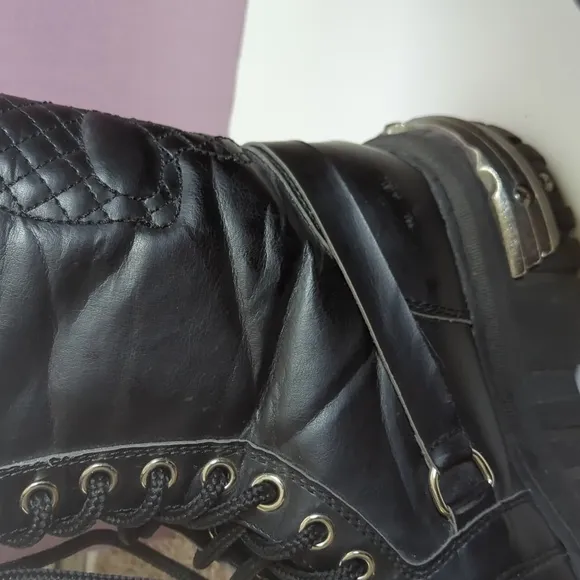 SUPER RARE GOTH Anarchic TUK platform gothic punk boots.  size 8