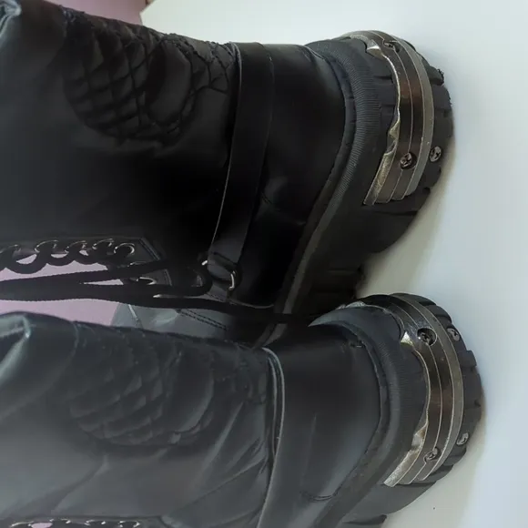SUPER RARE GOTH Anarchic TUK platform gothic punk boots.  size 8