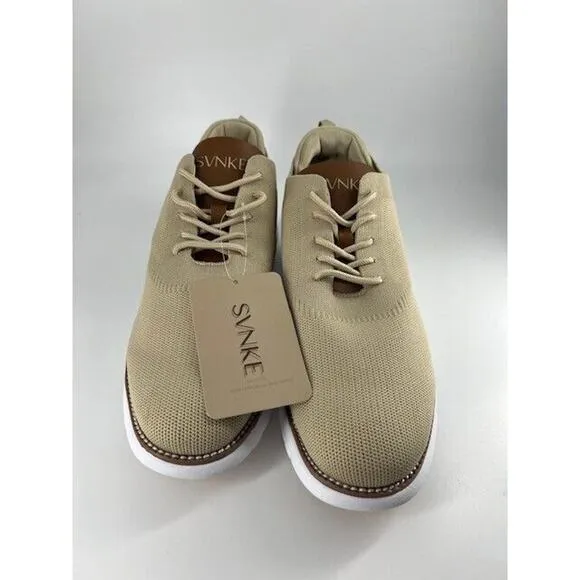 SVNKE Men's Mesh Dress Shoes Casual Business Lace Up Oxford Sneakers Lightweight