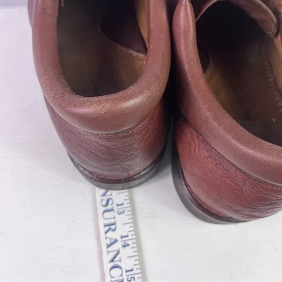 TAUER &amp; JOHNSON Shoes Oxford Mens 12 Brown Handcrafted Leather Lace Up