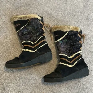 Tecnica GoaT Fur Mulkluk Boots GUC Super Warm Wool Lined EU 42