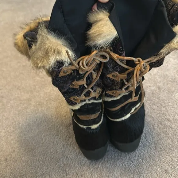 Tecnica GoaT Fur Mulkluk Boots GUC Super Warm Wool Lined EU 42