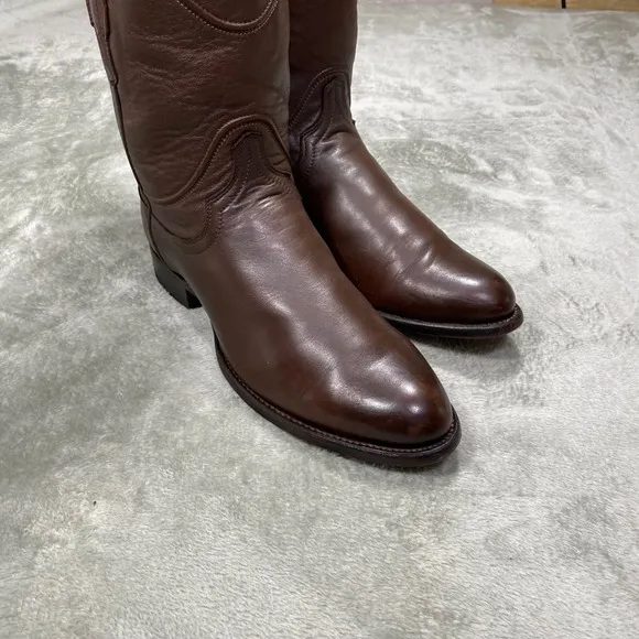 Tecovas Cowboy Boots The Earl Western Leather Brown Classic Style Mens Size 9D