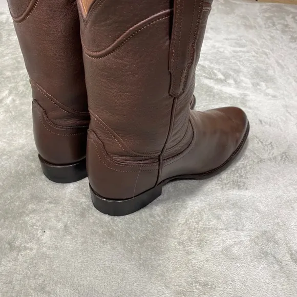 Tecovas Cowboy Boots The Earl Western Leather Brown Classic Style Mens Size 9D