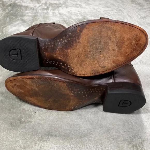 Tecovas Cowboy Boots The Earl Western Leather Brown Classic Style Mens Size 9D
