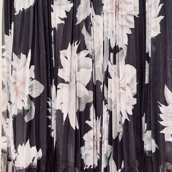 TED BAKER Culsa clove pleated midi skirt