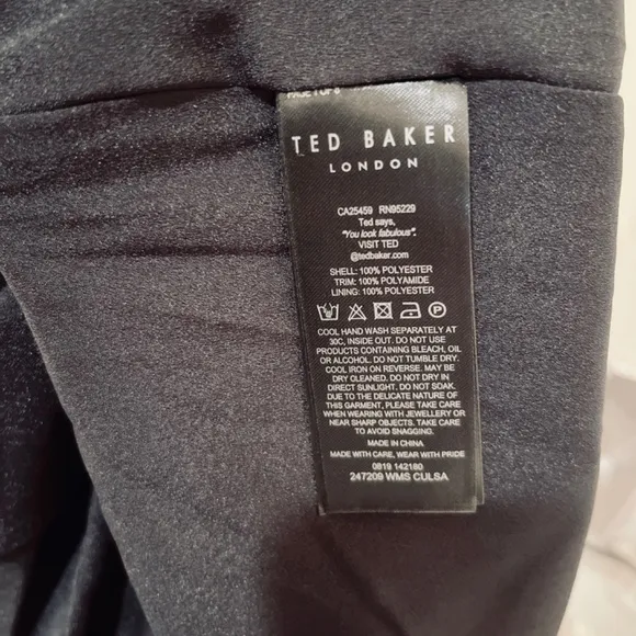 TED BAKER Culsa clove pleated midi skirt