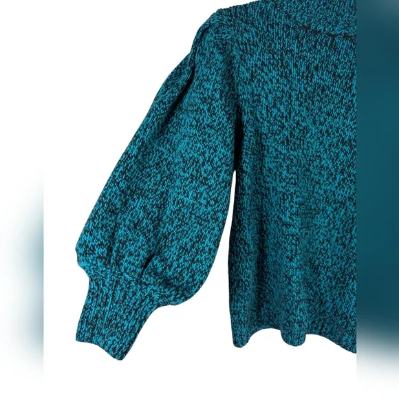 Ted Baker Elvina Cashmere Wool Blend Blouson Sleeve Bright Green Sweater Size 1