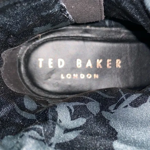 TED BAKER London Plannia Bow Knee High Boots Black Leather Women’s Size 35 New
