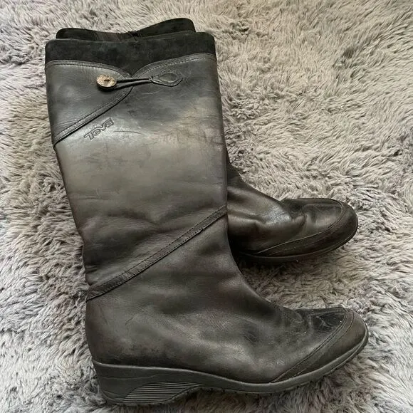 Teva womens leather boots