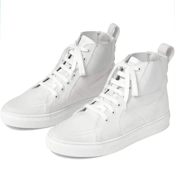 Thakoon Pull On High Top Sneakers White New Women’s Size 38 Fresh Clean Casual