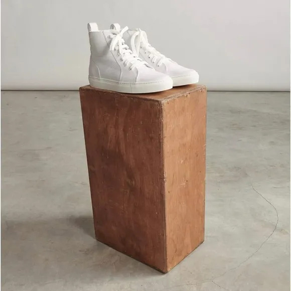 Thakoon Pull On High Top Sneakers White New Women’s Size 38 Fresh Clean Casual