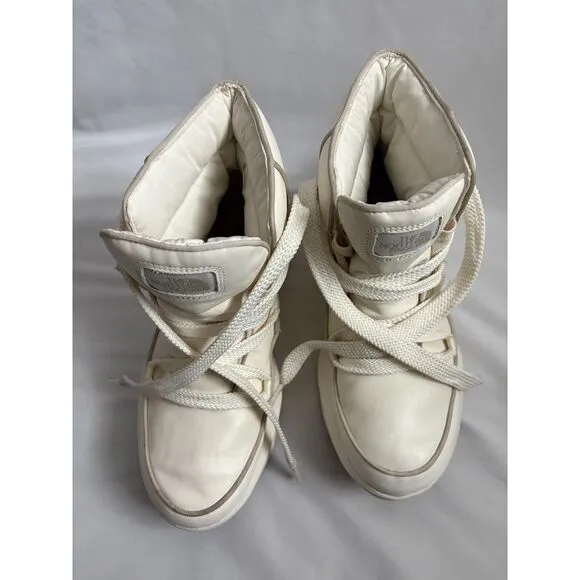 The North Face Halseigh ThermoBall Lace Waterproof Boots Size 10.5 Beige Cream
