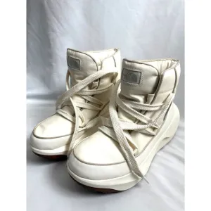 The North Face Halseigh ThermoBall Lace Waterproof Boots Size 10.5 Beige Cream