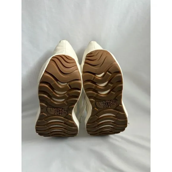 The North Face Halseigh ThermoBall Lace Waterproof Boots Size 10.5 Beige Cream