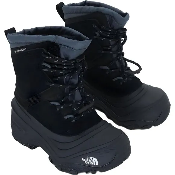 THE NORTH FACE Kids Alpenglow V WP Shoes Black/Gray Size 10 Toddler