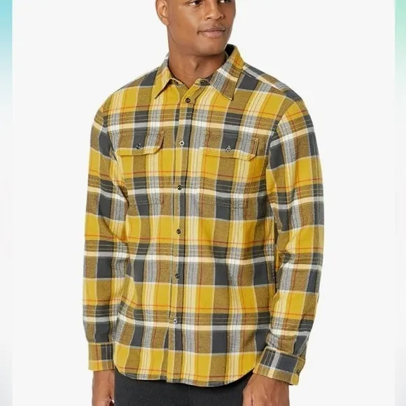 The North Face Men's Arroyo Flannel Shirt - Mineral Gold Large Half XXL