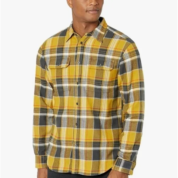 The North Face Men's Arroyo Flannel Shirt - Mineral Gold Large Half XXL