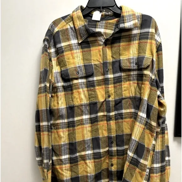 The North Face Men's Arroyo Flannel Shirt - Mineral Gold Large Half XXL