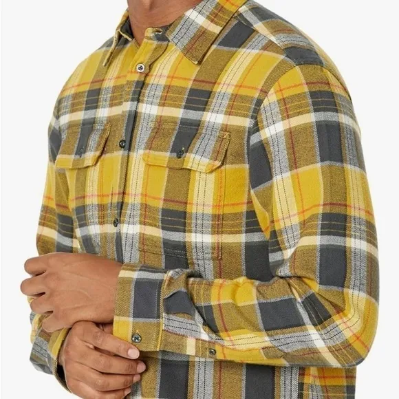 The North Face Men's Arroyo Flannel Shirt - Mineral Gold Large Half XXL
