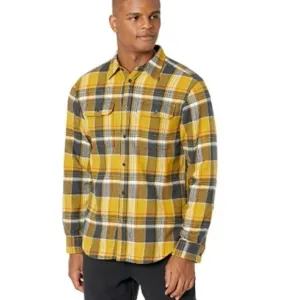 The North Face Men's Arroyo Flannel Shirt - Mineral Gold Large Half XXL