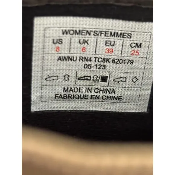 The North Face Womens Trail Camryn Riding Boots Brown Leather High Zip Sz 8