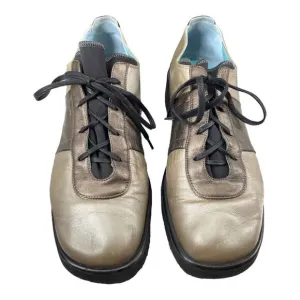 Thierry Rabotin Women's Layla Shoes Lace Up Oxfords Metallic 39.5 US 9
