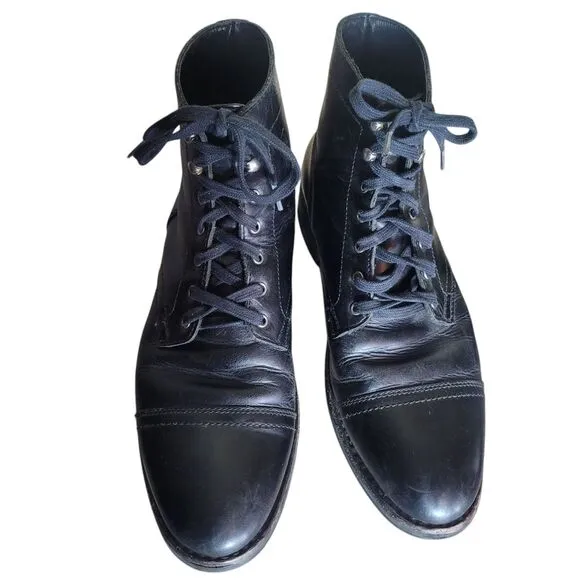 Thursday Boot Co. Captain Lace Up Boots Men's Size 12 Black Leather Casual