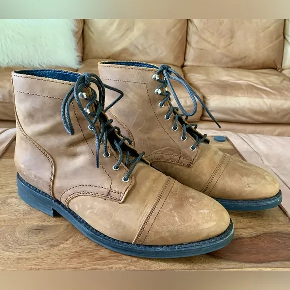 THURSDAY BOOT CO. Men's Brown Leather Captain Boots