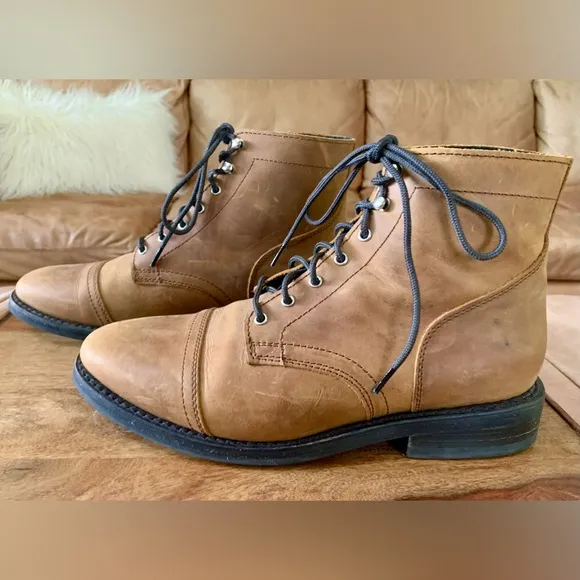 THURSDAY BOOT CO. Men's Brown Leather Captain Boots