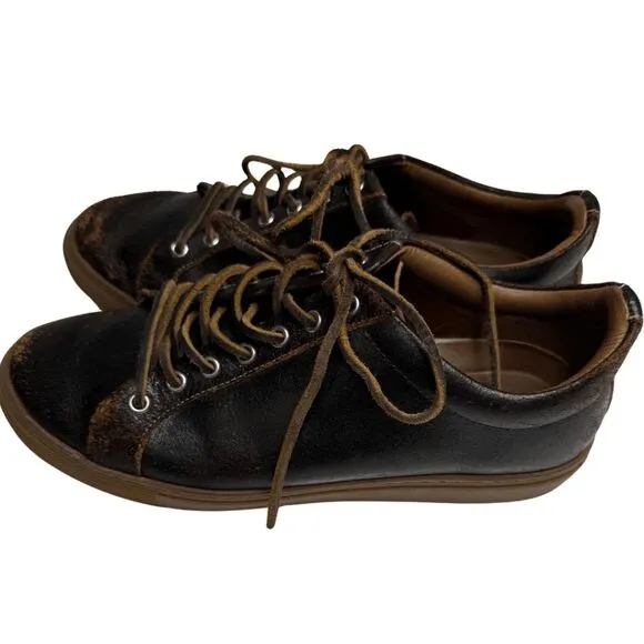 Thursday Boot Company Men's Leather Premier Low Top Sneaker Shoes Brown Size 8