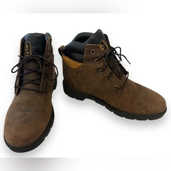 Timberland Boys Size 6 Youth Kids Dark Brown Leavitt Premium Hiking Boots