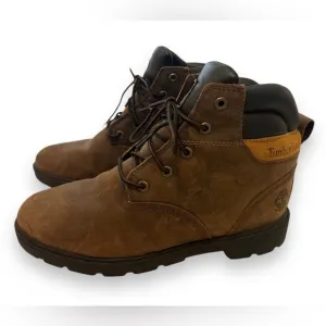 Timberland Boys Size 6 Youth Kids Dark Brown Leavitt Premium Hiking Boots