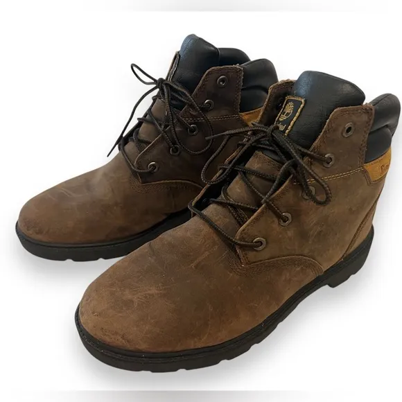 Timberland Boys Size 6 Youth Kids Dark Brown Leavitt Premium Hiking Boots