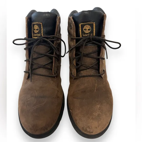 Timberland Boys Size 6 Youth Kids Dark Brown Leavitt Premium Hiking Boots