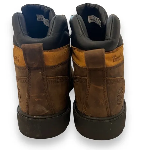 Timberland Boys Size 6 Youth Kids Dark Brown Leavitt Premium Hiking Boots