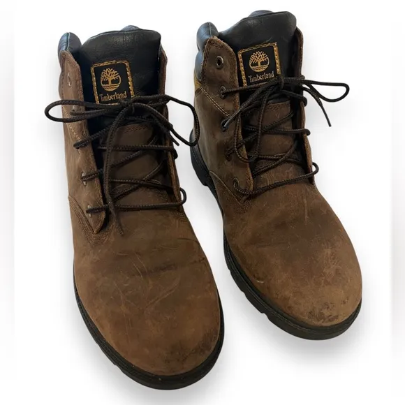 Timberland Boys Size 6 Youth Kids Dark Brown Leavitt Premium Hiking Boots