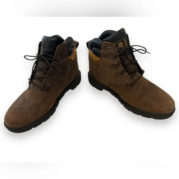 Timberland Boys Size 6 Youth Kids Dark Brown Leavitt Premium Hiking Boots