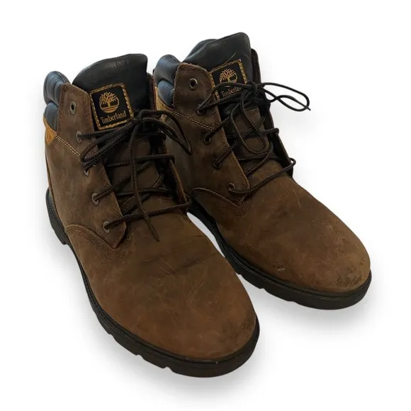 Timberland Boys Size 6 Youth Kids Dark Brown Leavitt Premium Hiking Boots
