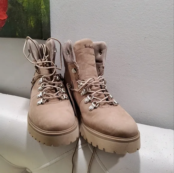 Timberland Carnaby Cool Hiker Leather Lace-Up Boots Size 7