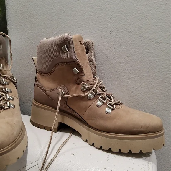 Timberland Carnaby Cool Hiker Leather Lace-Up Boots Size 7