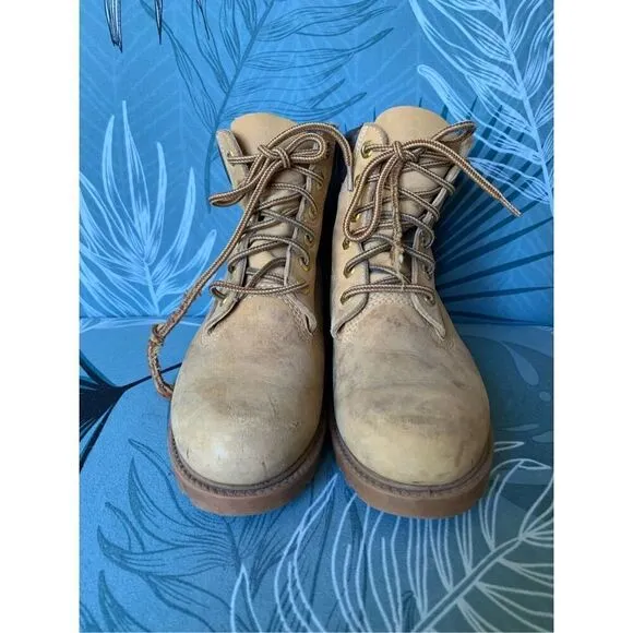 Timberland Classic 6&quot; Waterproof Tan hiking work ankle Boots 10361 Women's 7