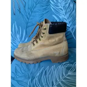 Timberland Classic 6&quot; Waterproof Tan hiking work ankle Boots 10361 Women's 7